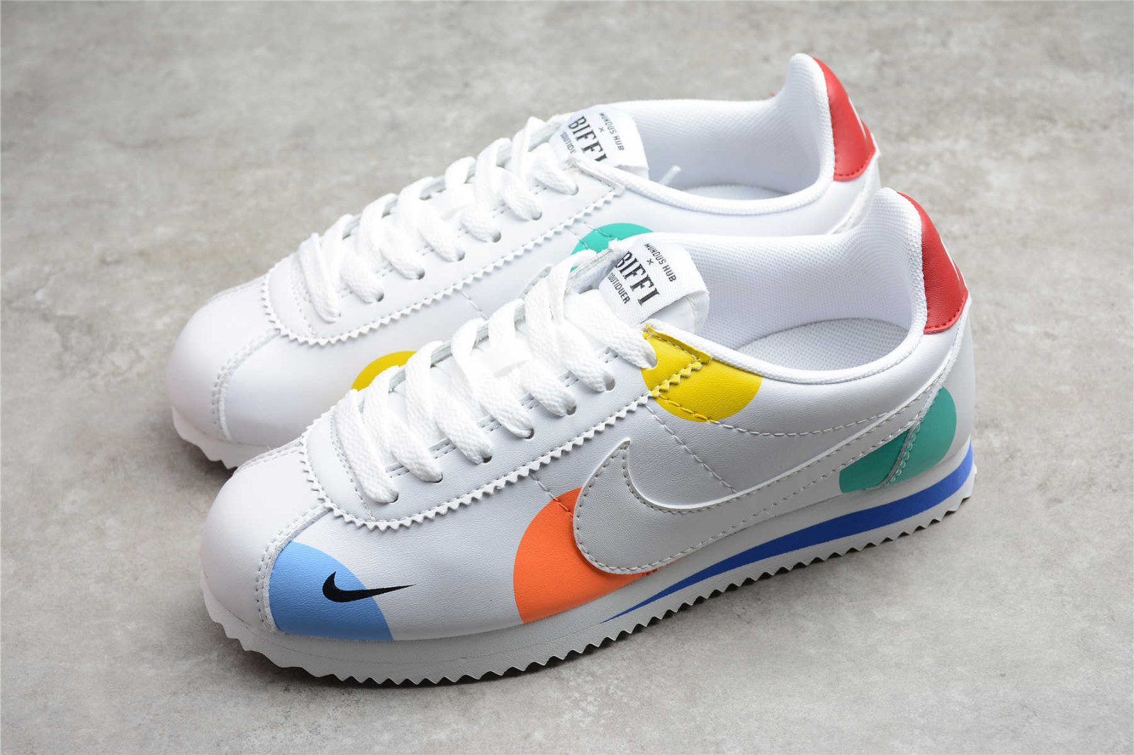 Nike Classic White Varisty Yellow Blue AH7528 - StclaircomoShops - nike air marvin low black red white dress shoes - 005