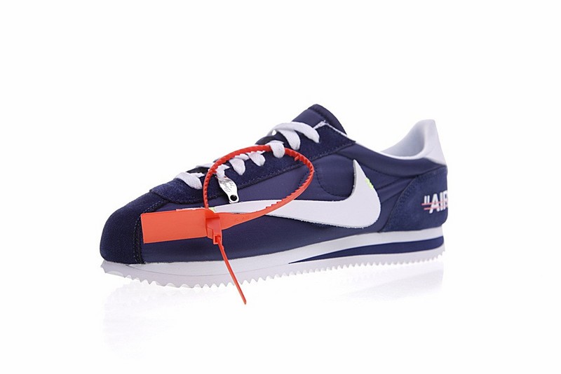 991 - - wmns nike zoom winflo 3 - OFF WHITE X Nike Classic Cortez Black Blue Casual Sport Shoes AO4693