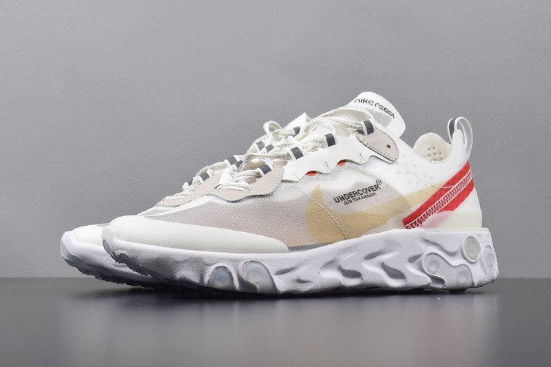 Undercover x 'react element 87 white cream red store