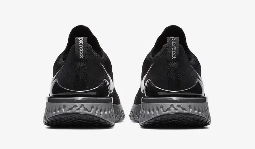 Nike Epic React Flyknit 2 Black Anthracite Gunsmoke BQ8928 001 Nike EPIC React Flyknit nike air max 270 prm lea leather sort hvid herre GaleriahitShops