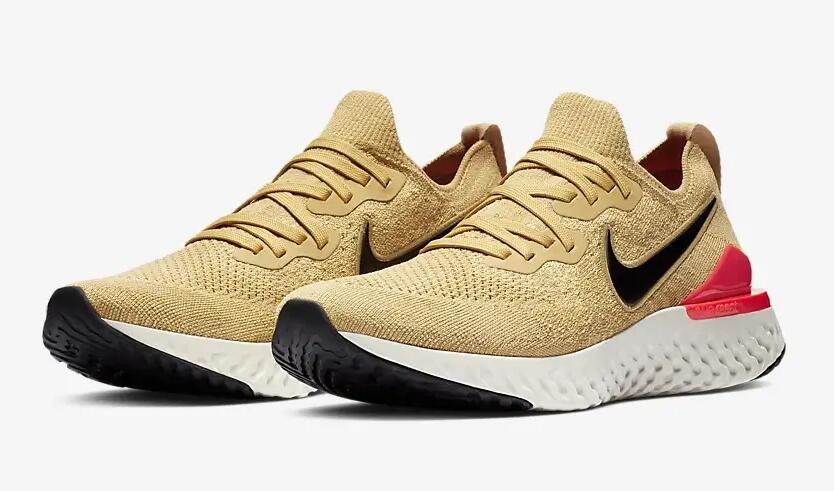 Nike epic shop react flyknit yellow