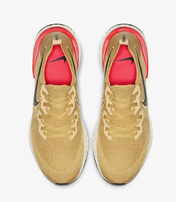 Nike epic react discount flyknit 2 gold