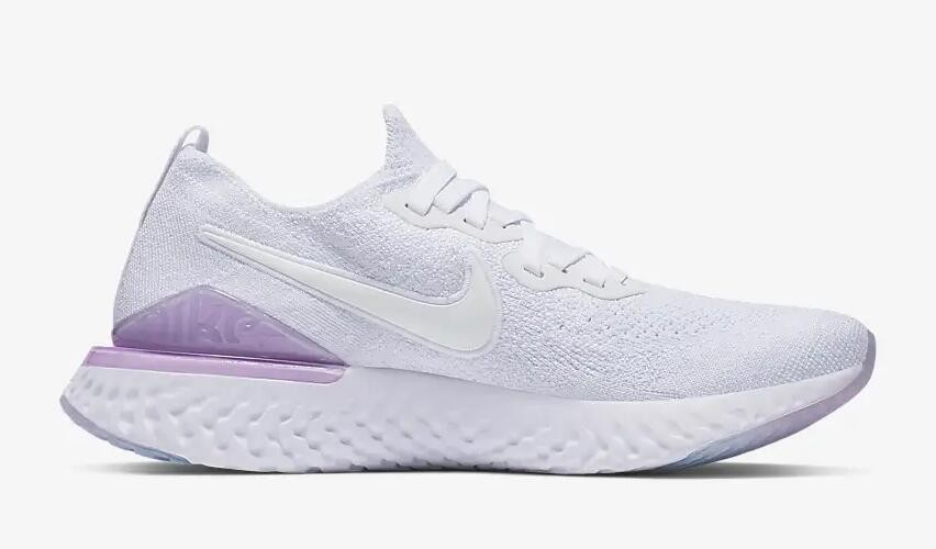 Nike epic react flyknit 2 white pink foam hot sale