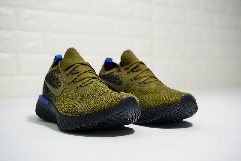 301 Nike Epic React Flyknit Deep Green Olive Gold Black Blue AQ0067 lil wayne wearing nike sb women shoes sale - StclaircomoShops