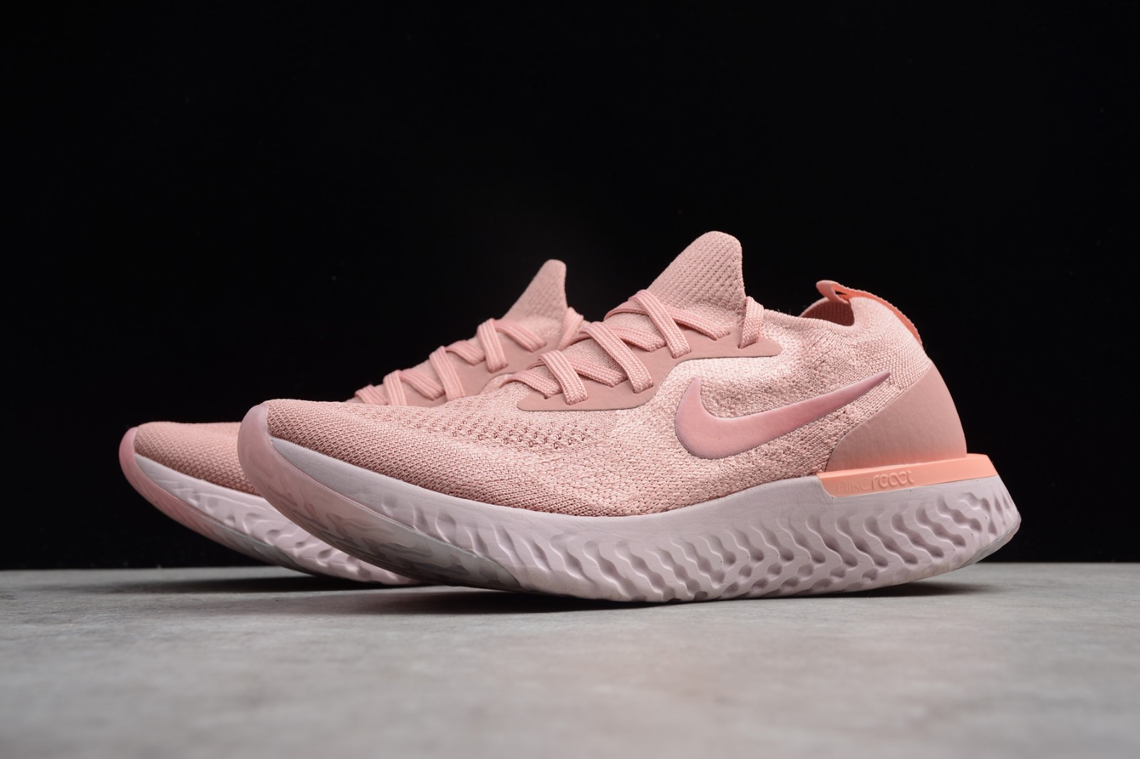 Nike epic react flyknit pink tint clearance
