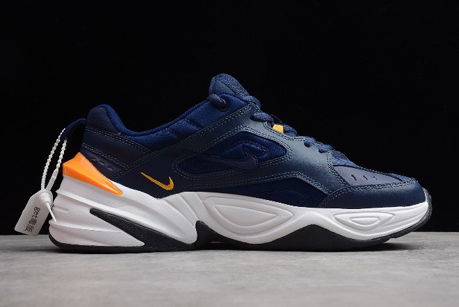 Nike M2k Tekno Midnight Navy Laser Orange Av47 400 Stclaircomoshops