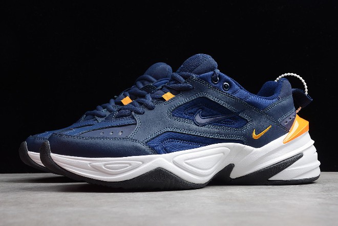 - Nike M2K Tekno Midnight Navy Laser Orange - nike gold sb dunks keep calm black women shoes