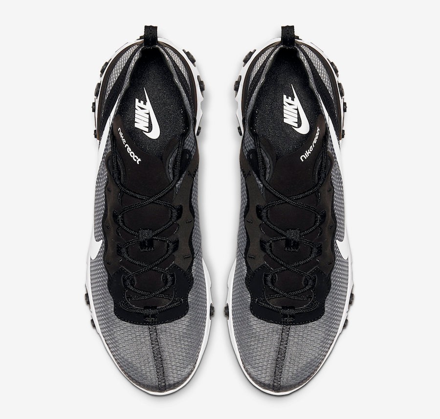 Nike react element 55 se black and white clearance