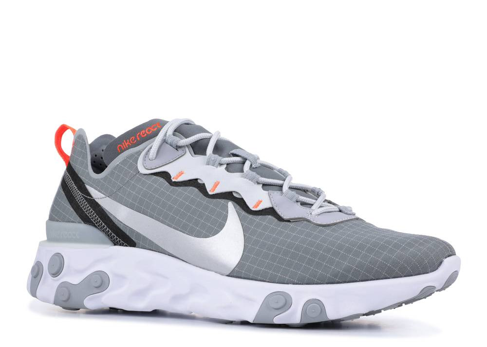 Nike React Element 55 Grid Cool Grey Hyper Metallic Crimson Silver CD1503 Nike React Element 55 001 IiscmShops Nike Court Cargo joggingbroek in gemeleerd donkergrijs