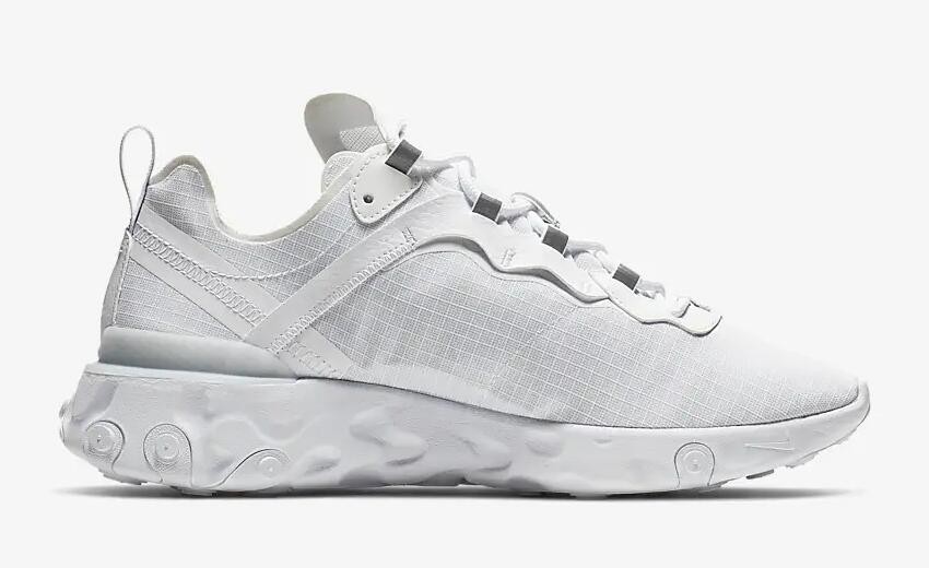 Nike react element 55 white clearance