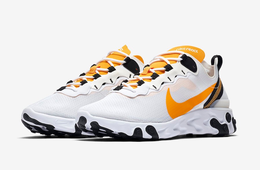 100 BrlShops Nike React Element 55 Nike React Element 55 SE White University Gold CI3831 nike lunarswift 3 white dress pants size