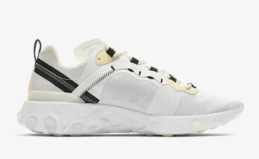 Nike React Element 55 White Black Pale Ivory Pale Vanilla BQ6166 AcmShops 101 nike air max 90 online turkey show Nike React Element 55
