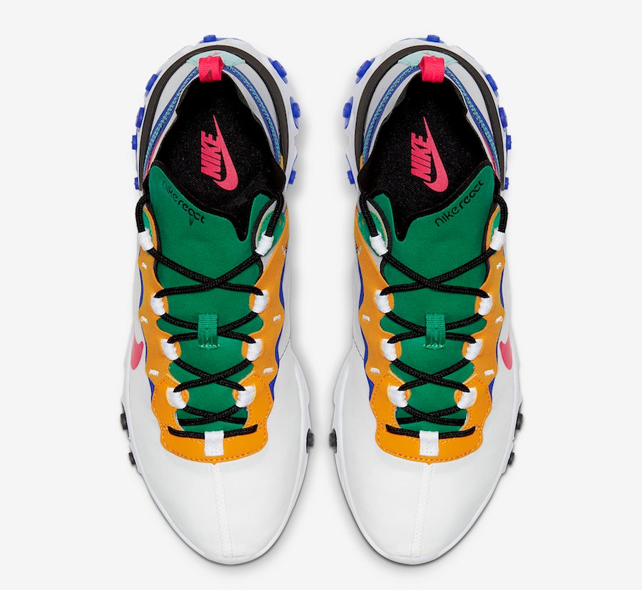 Nike react element 55 white blue green shop