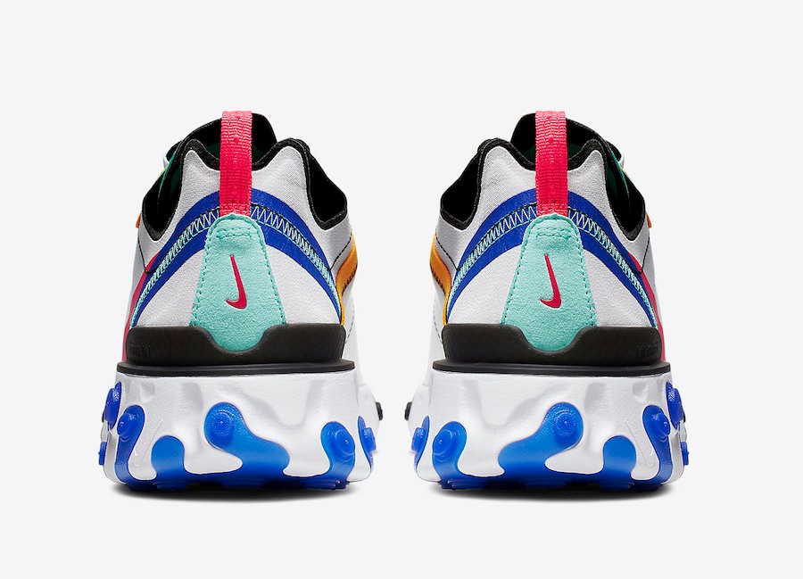 nike react element 55 white red and blue