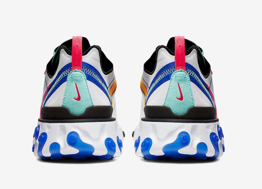 Nike Hyperfr3sh QS Laser 161 GaleriahitShops Nike React Element 55 Nike React Element 55 White Gold Blue Green CK2955