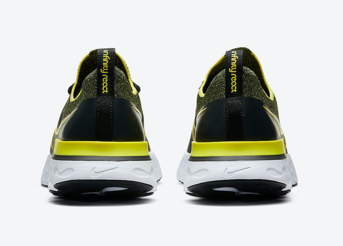 RvceShops Nike React Infinity Run Flyknit Sonic Yellow Black