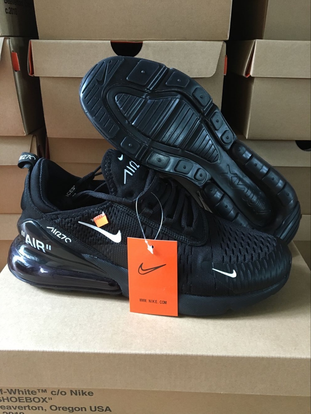 Nike Dunk Retro Mens Shoes - StclaircomoShops - OFF x Air Max Black All