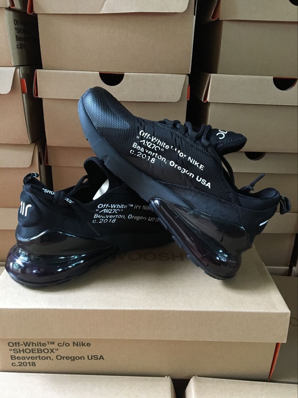 OFF WHITE x Nike Air Max 270 Black All