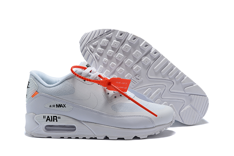 StclaircomoShops - OFF WHITE x Nike Air Max 90 White All - nike air max  wine and pink rose blue hair black
