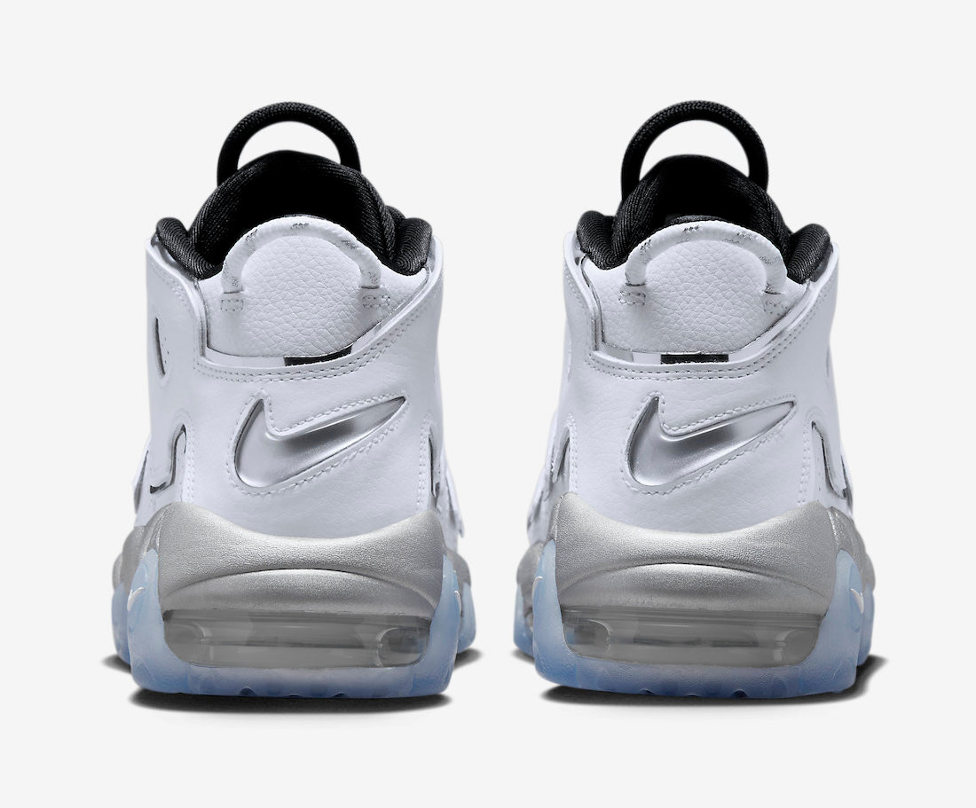 Nike air more sale uptempo metallic silver