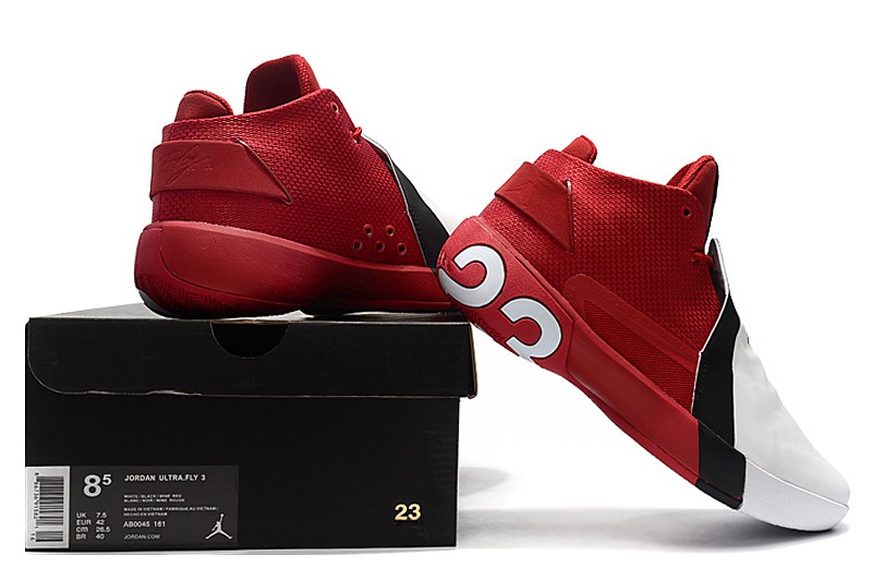 Jordan metal Ultra Fly 3 Gym Red White 