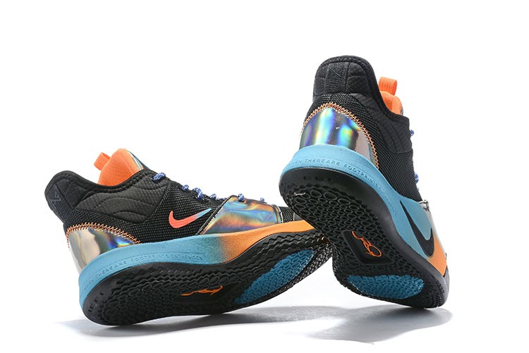 Nike Halloween PG 3 NASA EP Black Iridescent Blue Orange Paul