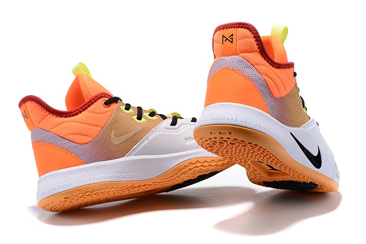 CdsprovidenciaShops Nike Paul George PG3 508 Nike React Vision Black Blue Nike PG 3 NASA EP Iridescent Yellow Orange White Black Paul George Basketball Shoes AO2608