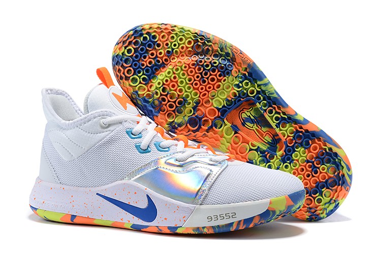 Nike PG 3 NASA EP White Blue Reflective 