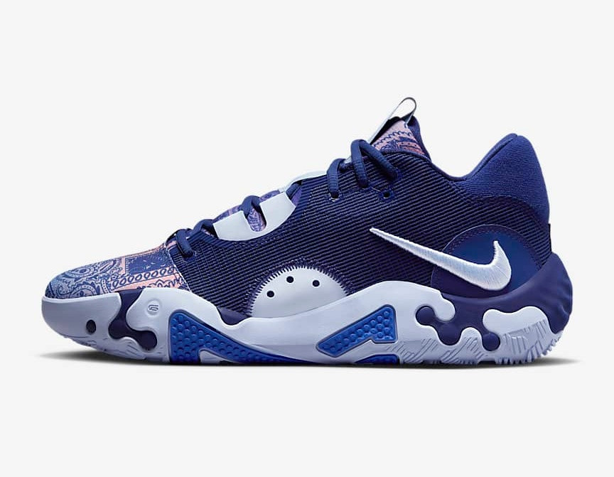Nike Zoom PG 6 Blue Paisley Light Marine Deep Royal Blue Bleached Coral  DH8447 - 400 - StclaircomoShops - cheap xdr nike cortez basic slip