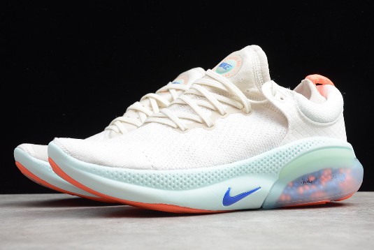 2019 Nike Joyride Run Flyknit Platinum Tint White Bright Mango Racer Blue  Running Shoe AQ2731 100 - pink nike boots for kids football shoes girls -  RvceShops