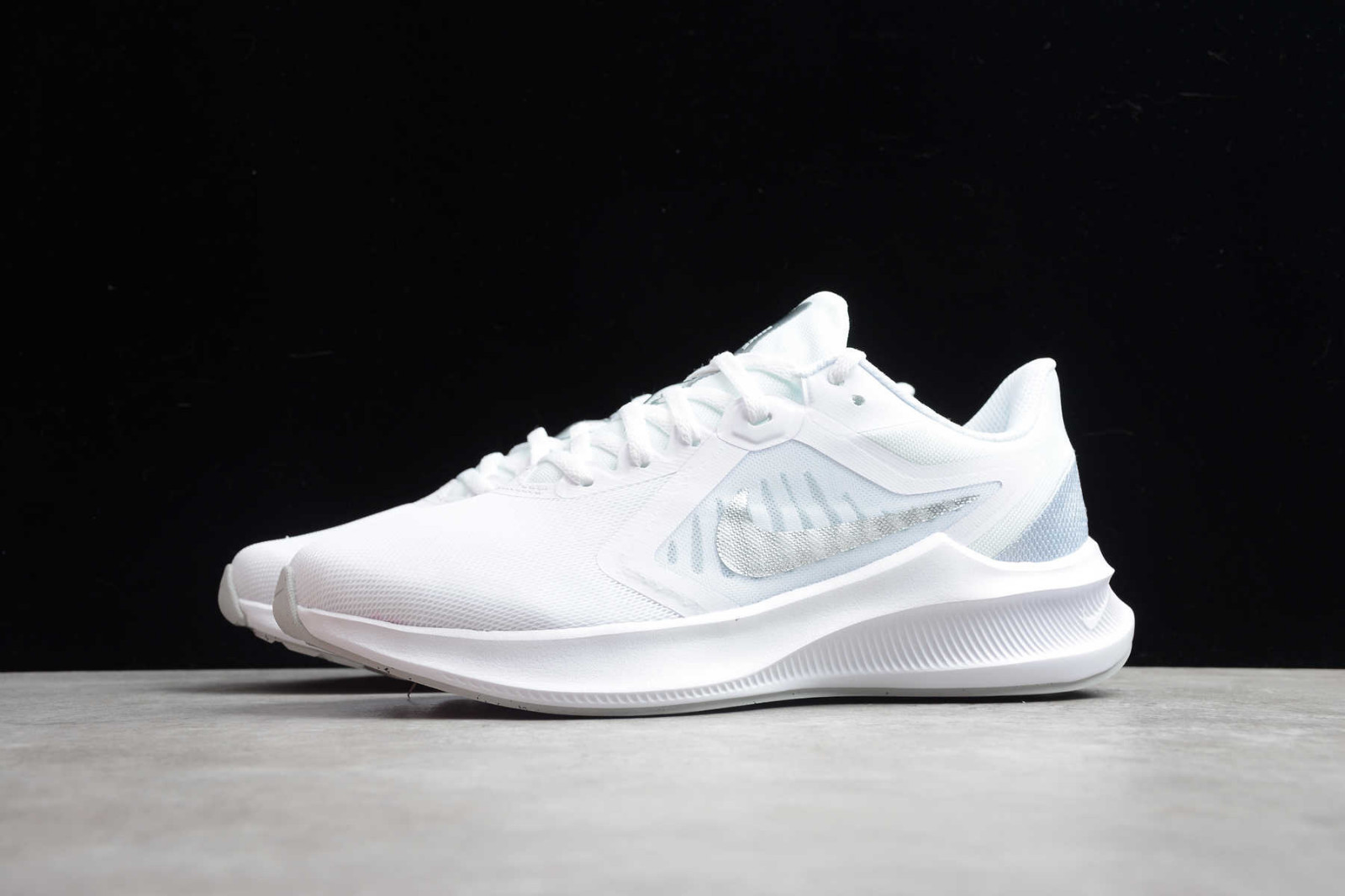 Nike Shoes Nike Downshifter 10 White Silver Nike Downshifter 10