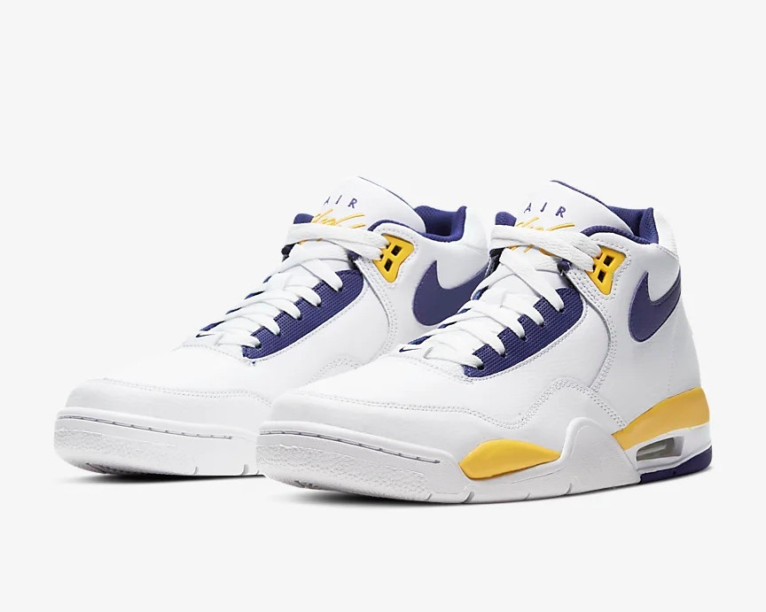Nike Flight Legacy Lakers White 
