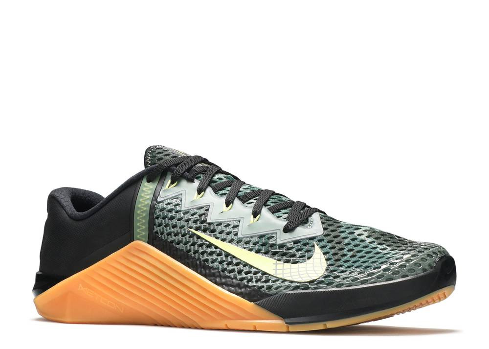 Nike Metcon 6 Black Gum Limelight Brown 