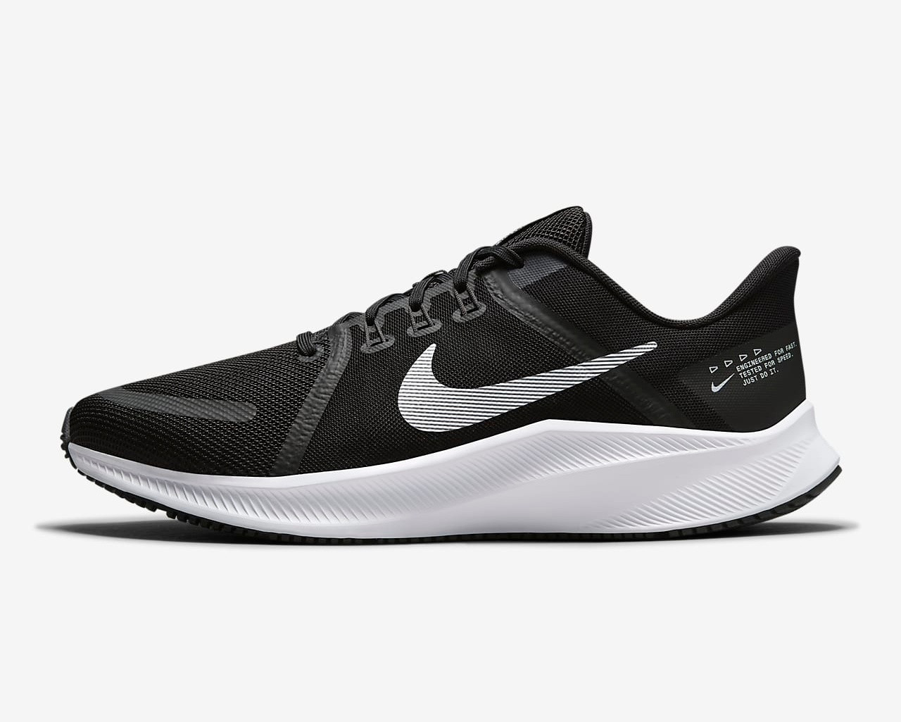 Nike Quest 4 Black Dark Smoke Grey White Running Shoes DA1105-006 ...