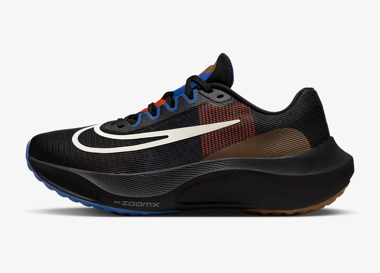 Philosophical Pompeii Ecology cheap nike marty mcfly sneakers shoes - Nike Zoom Fly 5 A.I.R. Hola Lou  Black Ale Brown Racer Blue Phantom DR9837 - 001 - StclaircomoShops