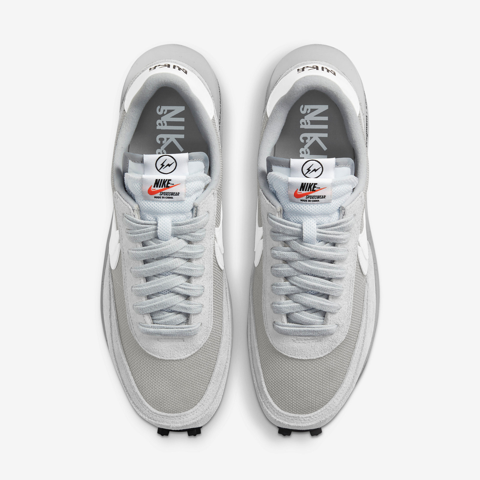 Chaussures white sacai waffle Nike Dunk High Up pour Femme Noir - Sacai x Nike LD
