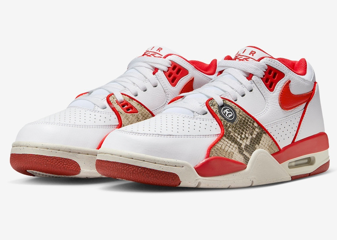 Stussy x Nike Air Flight 89 Low SP White Habanero Red FD6475 - 101 - nike  air zoom odyssey vs pegasus blue and black - Nike Other Shoes -  GaleriahitShops