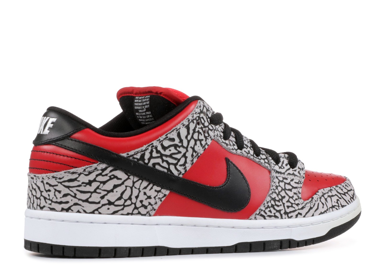 Dunk Low Premium Sb Supreme Fire Black Cement Red Grey 313170