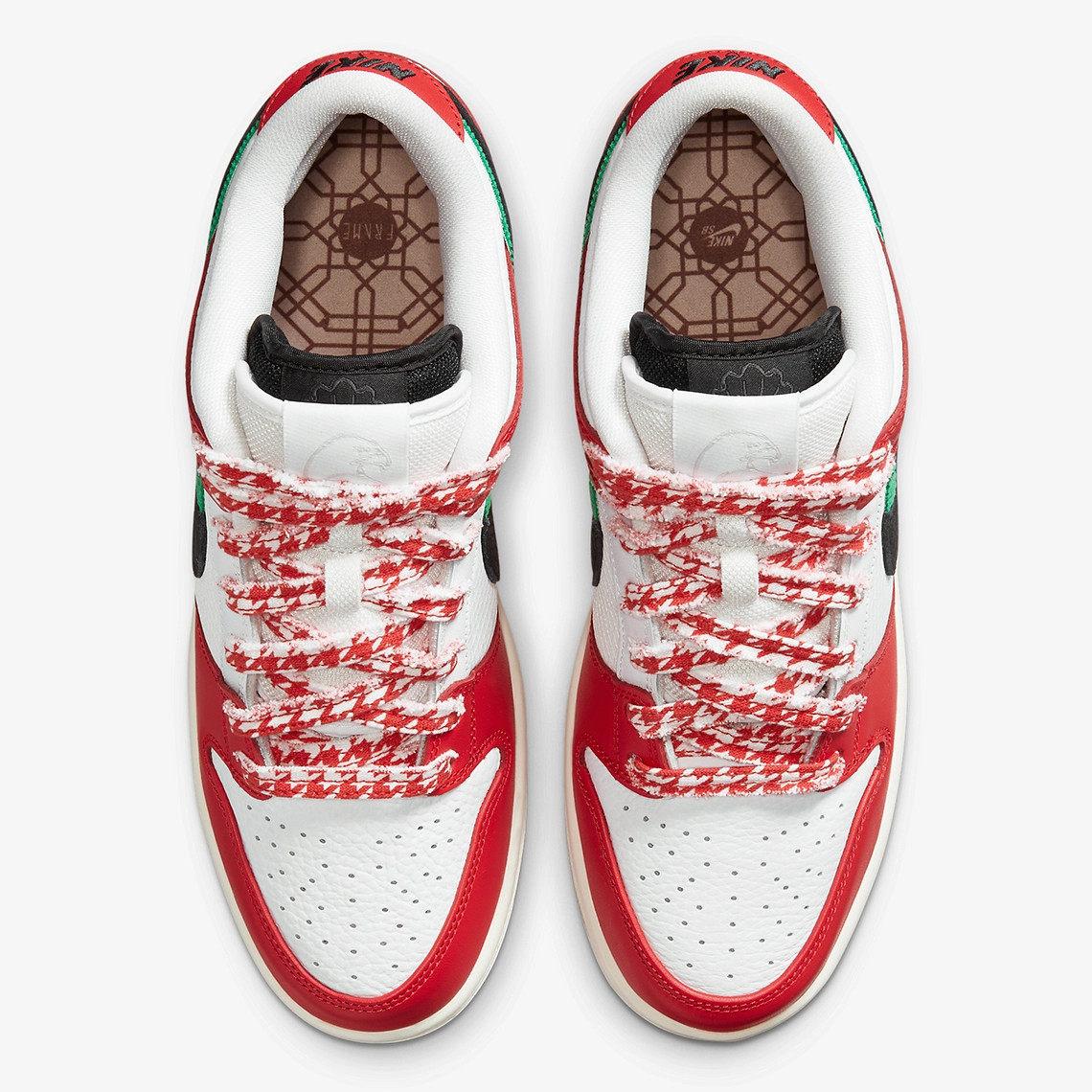 600 - nike air jordan germany blue gold ring sale - Frame Skate x Nike SB  Dunk Low Habibi Chile Red White Lucky Green Black CT2550 - StclaircomoShops