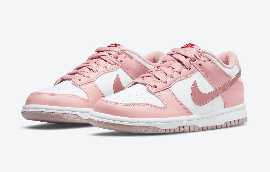 GaleriahitShops 600 Nike SB Dunk Low GS Pink Velvet White