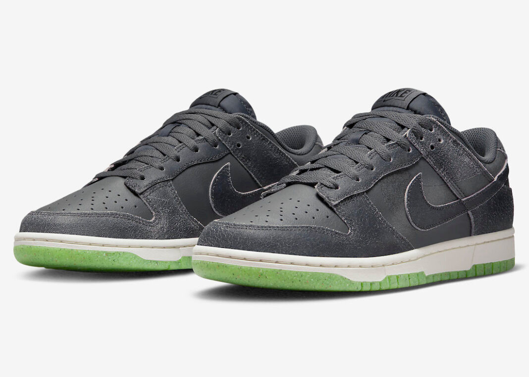001 - Nike SB Dunk Low Iron Grey Phantom Ghost Green DQ7681 - Nike Heritage  Crossbody heuptas in grijs en oranje - RvceShops