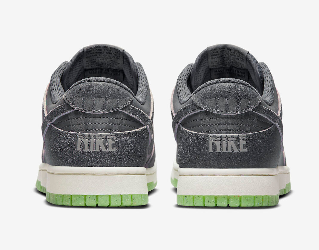 001 - Nike SB Dunk Low Iron Grey Phantom Ghost Green DQ7681 - Nike Heritage  Crossbody heuptas in grijs en oranje - RvceShops