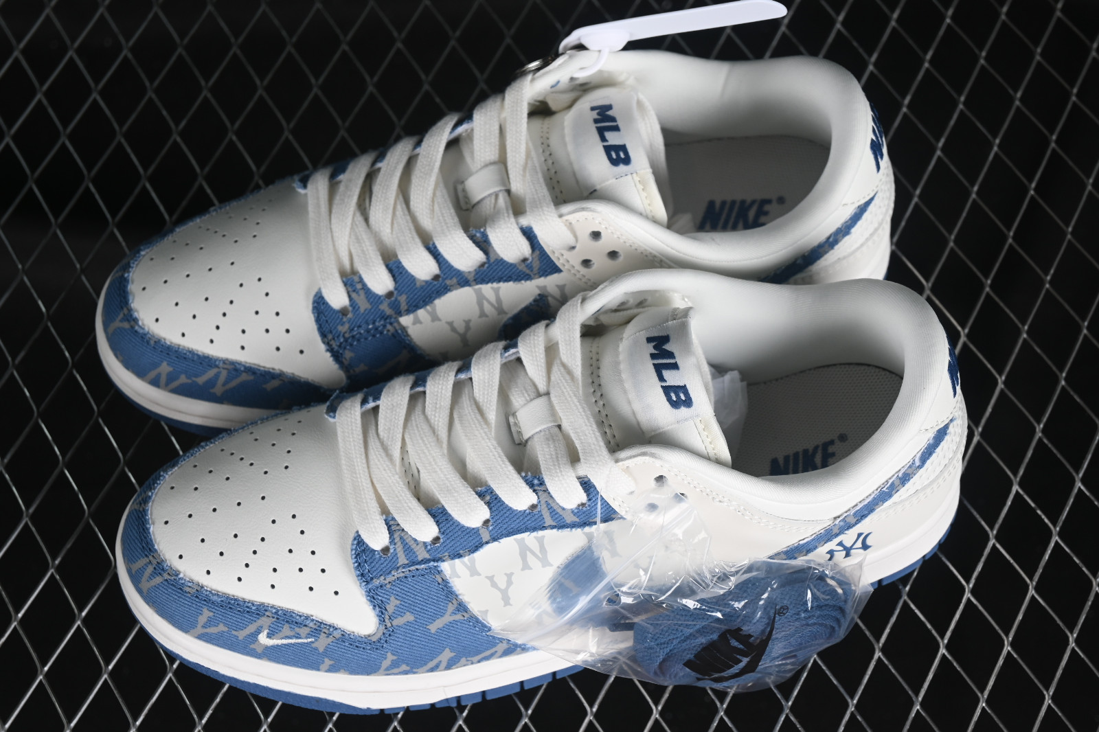 Nike SB Dunk Low MLB Denim Blue Off White DQ1098 AcmShops nike kd vii lifestyle red cross shoes 348 nike pegasus grey girls room colors chart free