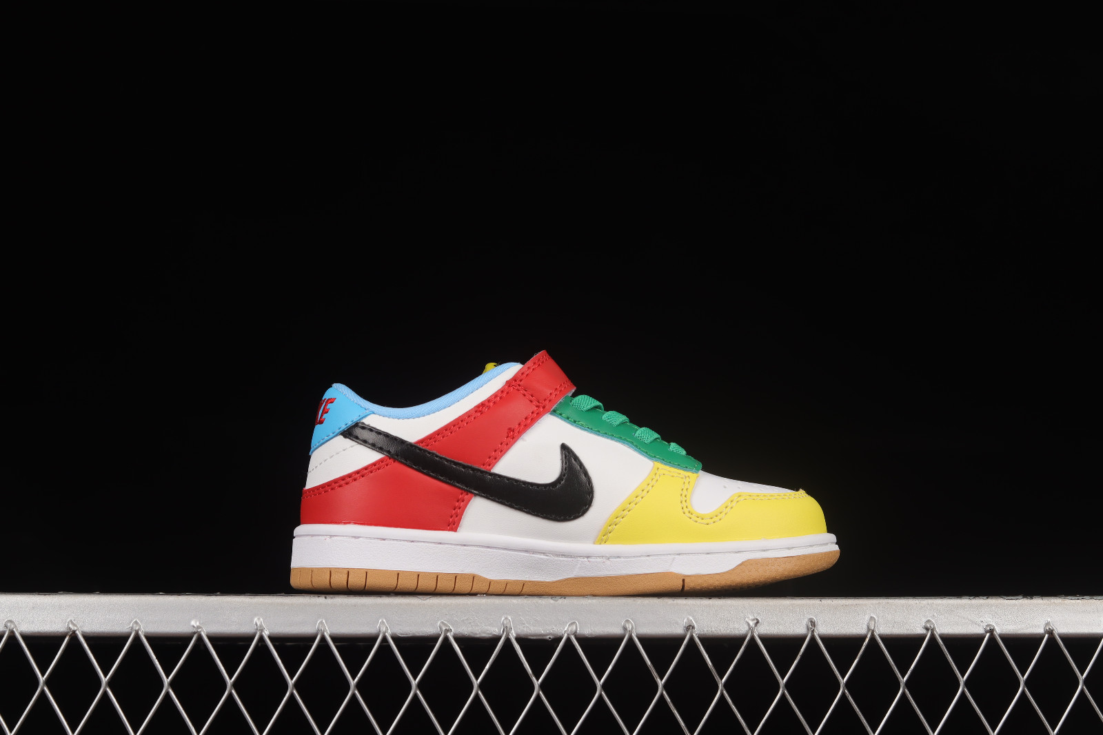 Nike blue store red yellow