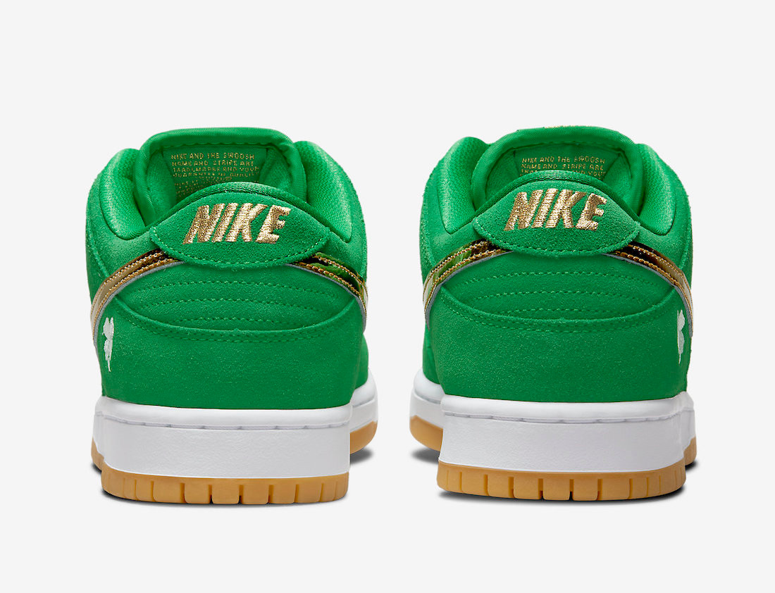 - Nike SB Dunk Low Pro Patrick's Day Green Gold White BQ6817 - beige nike dunks for -