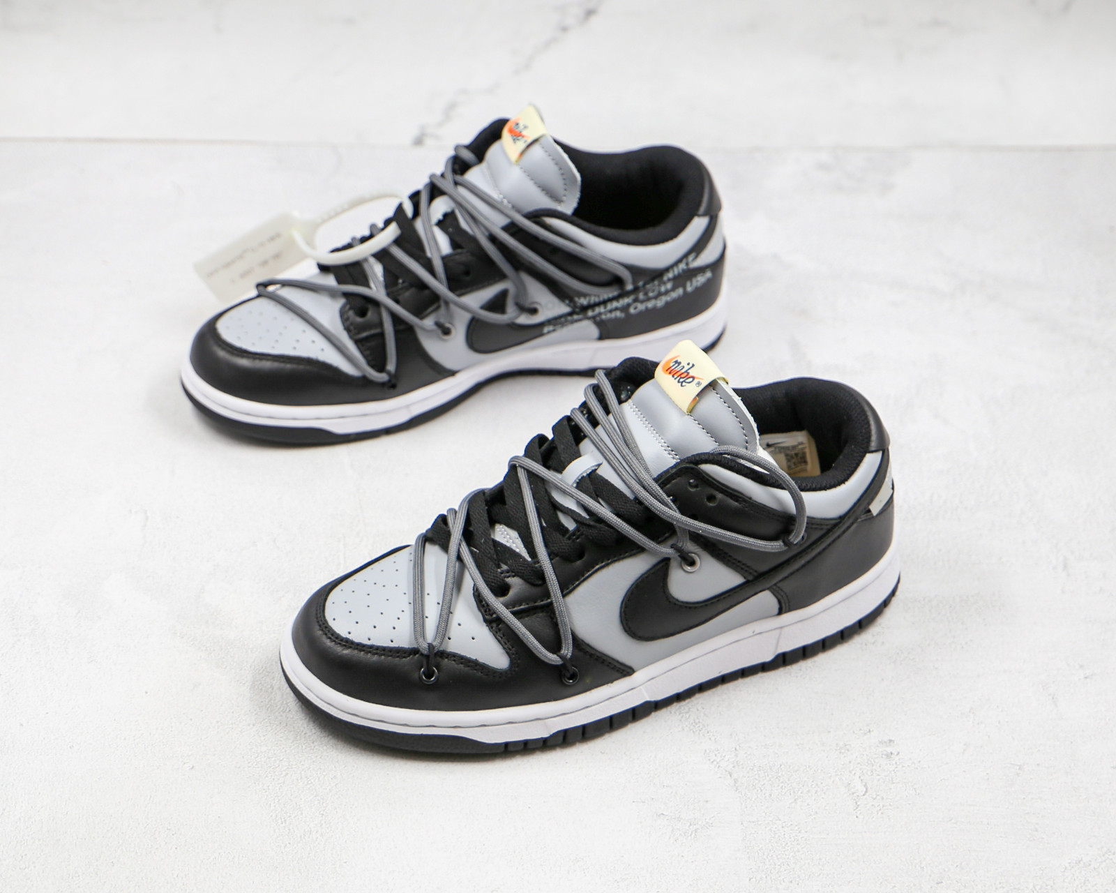 White x Nike SB Dunk Low Grey Black 