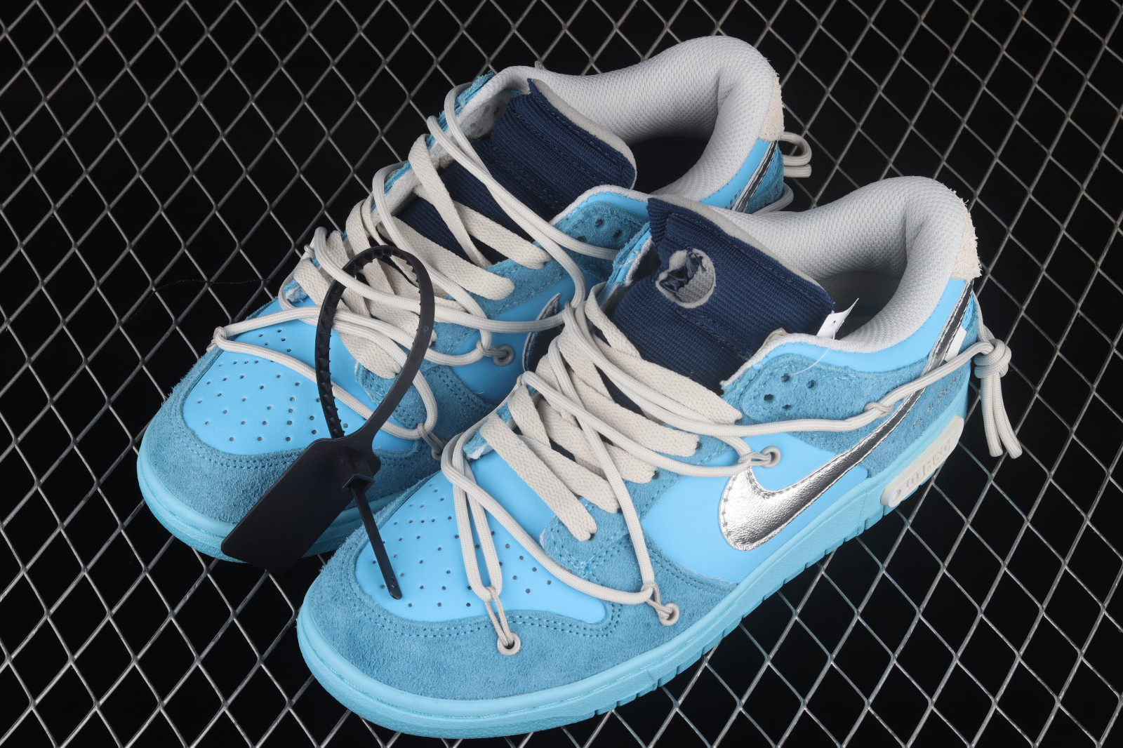 tiffany colored free runs for sale - 127 - OrgShops - White x Nike SB Dunk  Low Lot 01 of 50 Navy Blue Metallic Sliver DJ0950 - Off