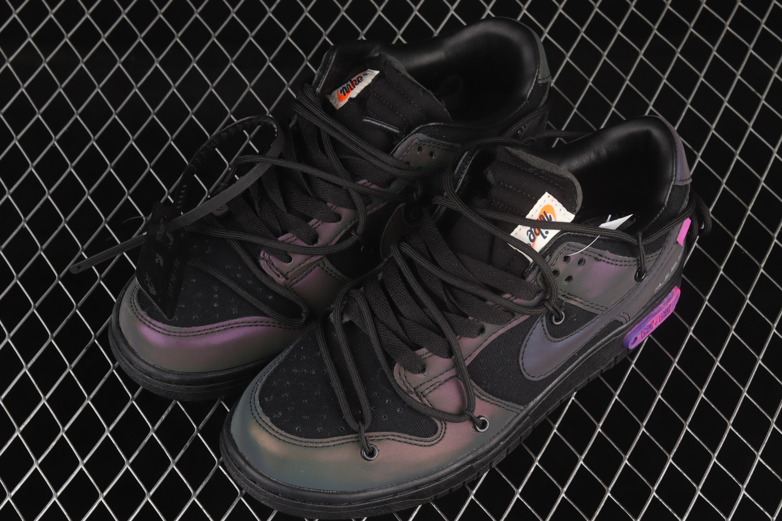Off - White x Nike SB Dunk Low Lot 50 of 50 Black Gradient Purple DM1602 -  Nike Womens Air Force AF 1 Shadow 'Tropical Twist' 2019 - 001 -  StclaircomoShops