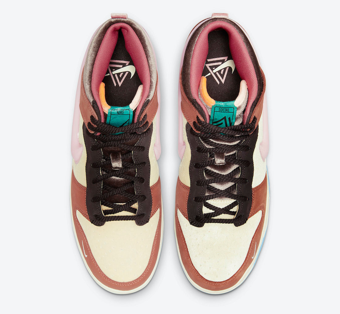 Nike sb dunk sales mid femme brun