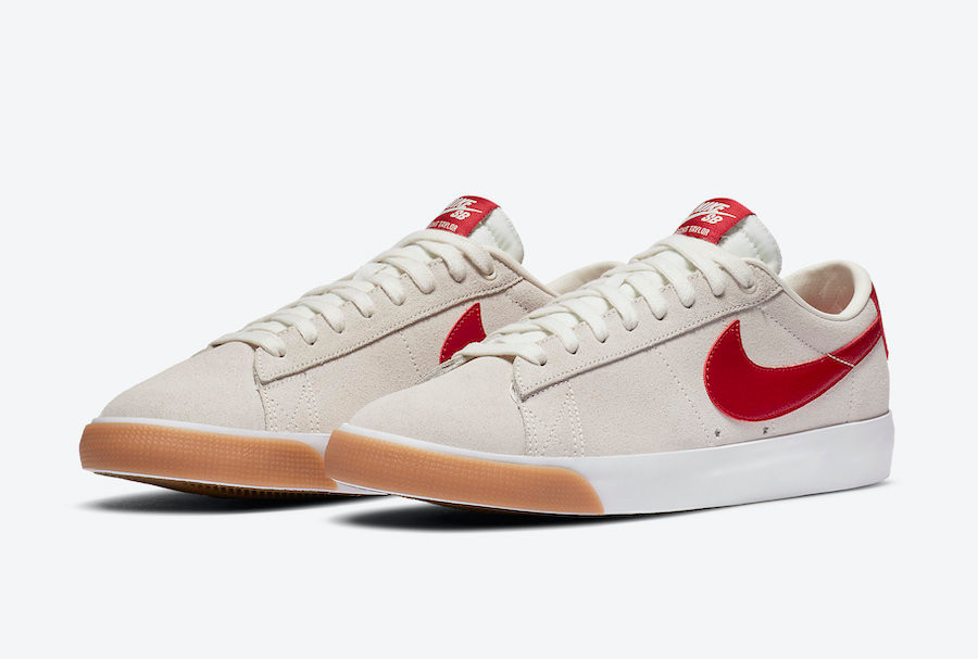 Nike sb blazer low white red new arrivals